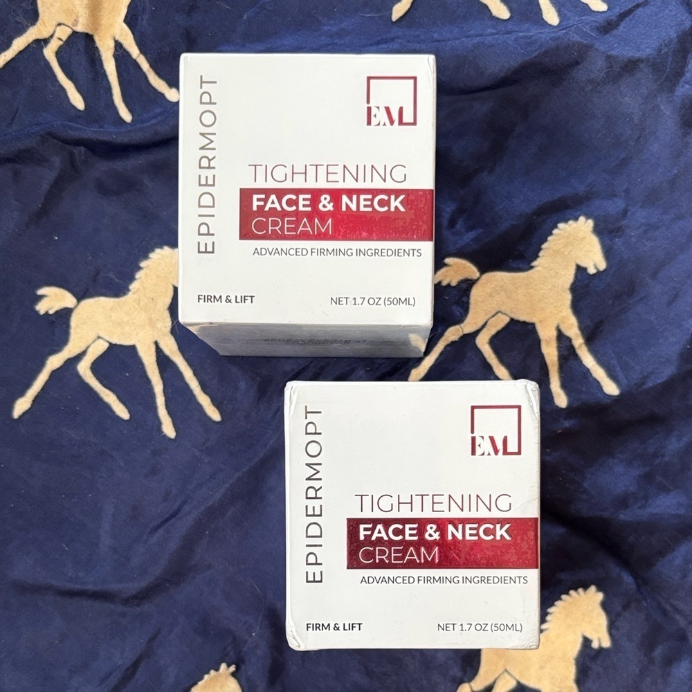 Set of 2 EpidermOpt Tightening Face & Neck Firming Cream Anti-Aging Moisturizer
